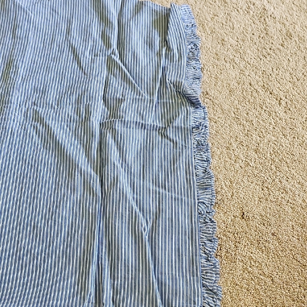 Beachlunchlounge Blue Pinstripe Button Down Shirt - Picture 6 of 8